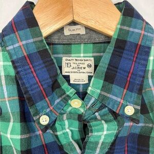 J. Crew Multicolor Plaid Slim Fit Shirt